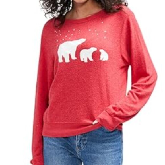 Wildfox Red Coca-Cola Bears Sweatshirt Size Small - NWT - Picture 1 of 11